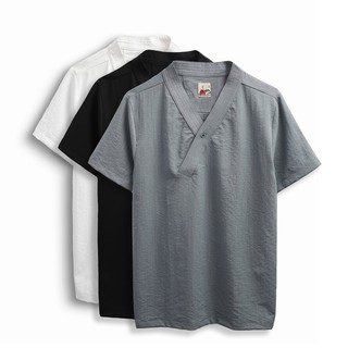 Áo Thun Nam Cổ Tàu Numbi Trơn, Vải Linen Co Giãn Nhẹ Form Regular, Somehow AT009986,