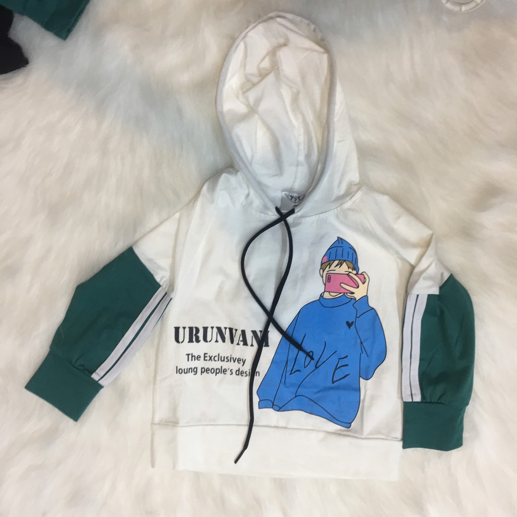 Áo hoodie, áo hoodie nhiều màu, áo hoodie họa tiết cho bé  012476