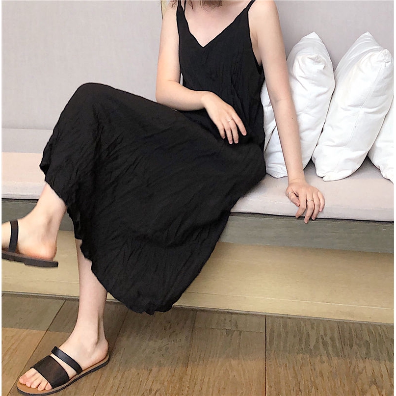 Đầm Hai Dây Thiết Kế Lệch Tà Thời Trang Sành Điệu 189825 | BigBuy360 - bigbuy360.vn