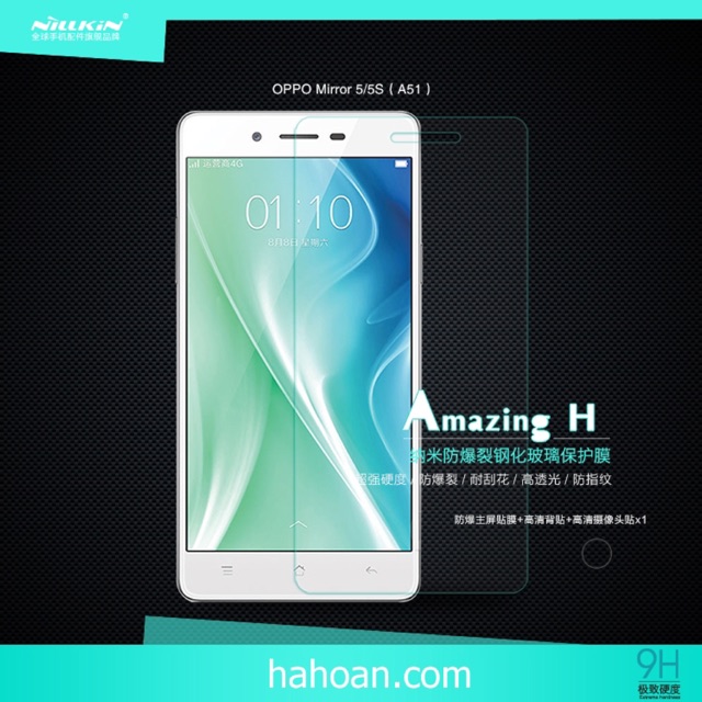 Kính cường lực oppo mirror 5 (A51)