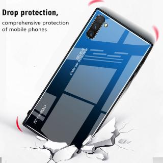 Samsung Galaxy Note10 Note10 Tempered Glass Case + Gradient Phone Case Samsung Note 9 8 10+ Case
