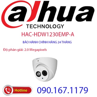 Camera Dome HDCVI hồng ngoại 2.0 Megapixel DAHUA HAC-HDW1230EMP-A