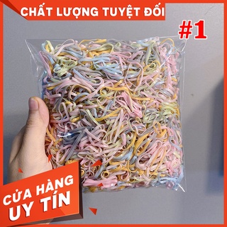  Set 100g Dây cột tóc Màu đen   pastel Tiện lợi 
