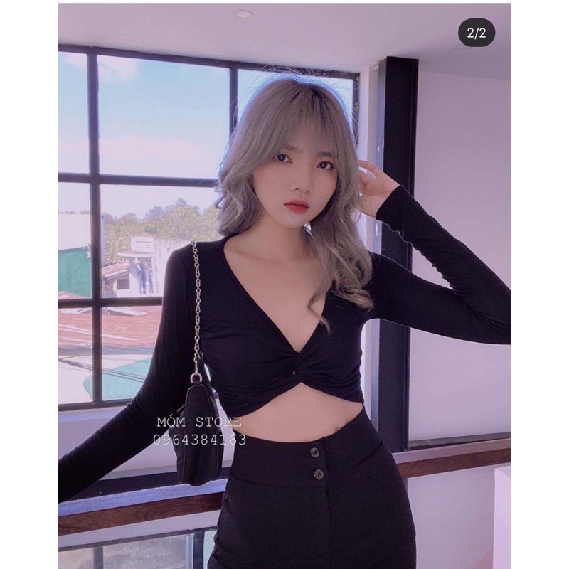 Áo Croptop Xoắn Ngực Siêu Xinh [ẢNH THẬT 100%