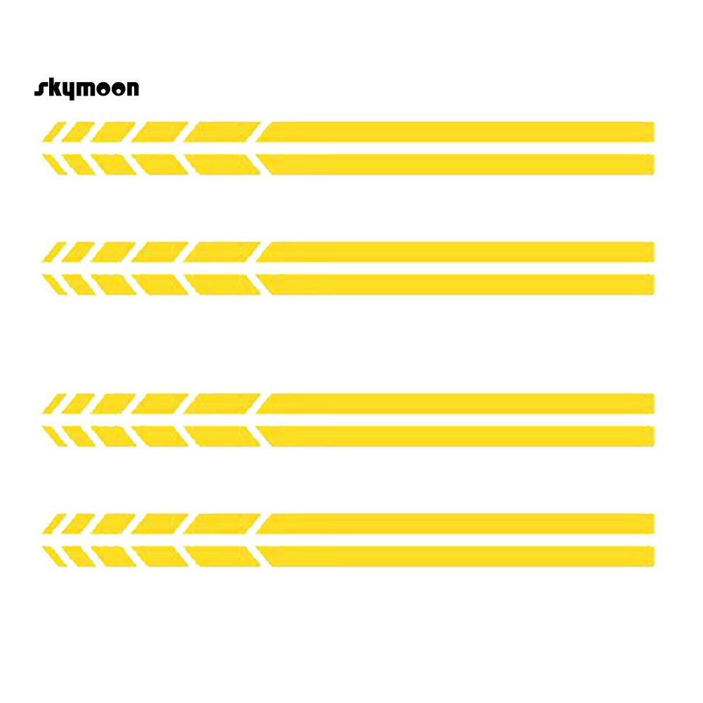 4 miếng dán trang trí cửa kính chiếu hậu xe hơi độc đáo