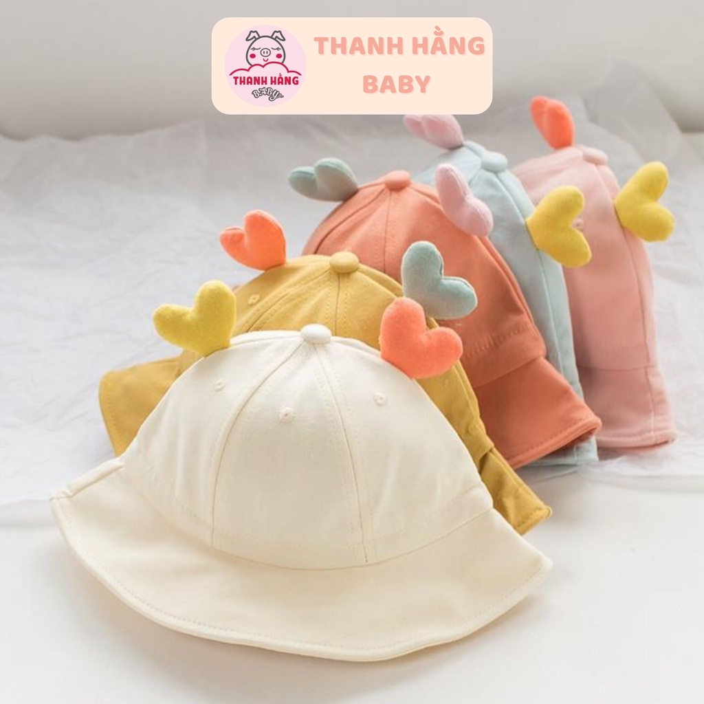 Mũ trẻ em, mũ vành cho bé siêu xinh thanh hằng baby 1 tuổi đến 2 tuổi