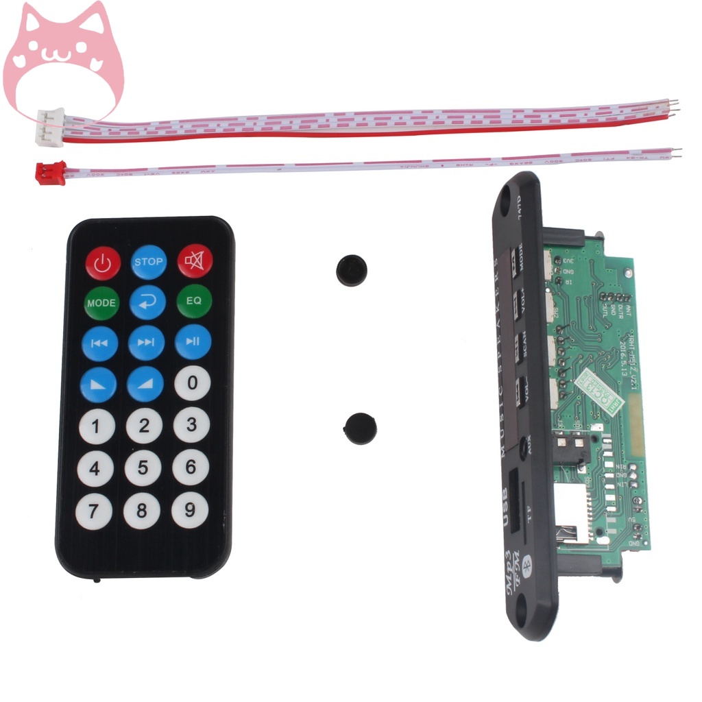 Bảng Mạch Giải Mã Âm Thanh Không Dây Bluetooth 12V MP3 WMA USB TF Radio Cho Xe Hơi