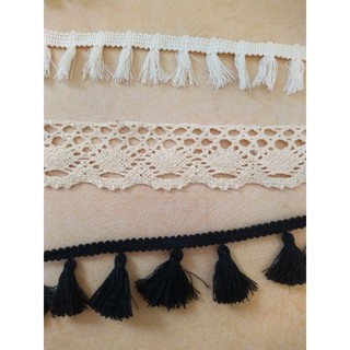 5m ren sợi ren tua rua ❤️FREESHIP❤️ dây ren trang trí ren chỉ trang trí ren cotton