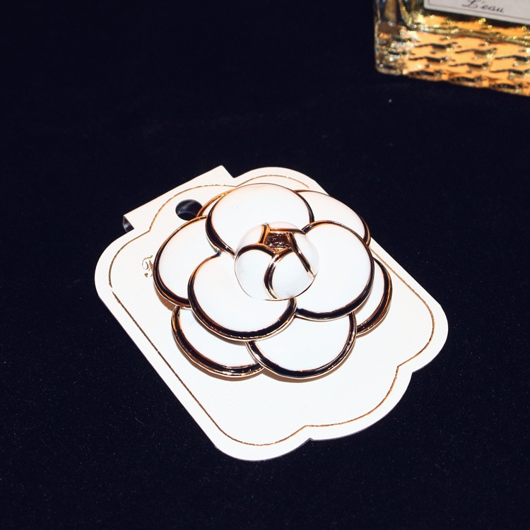 Ghim cài áo hình hoa trà thời trang dành cho nữ