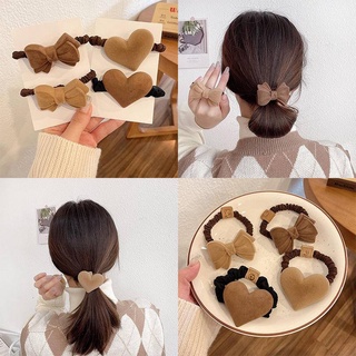 Dây Cột Tóc Cao Su Co Giãn Bọc Vải Bông Thắt Nơ Cho Nữ
