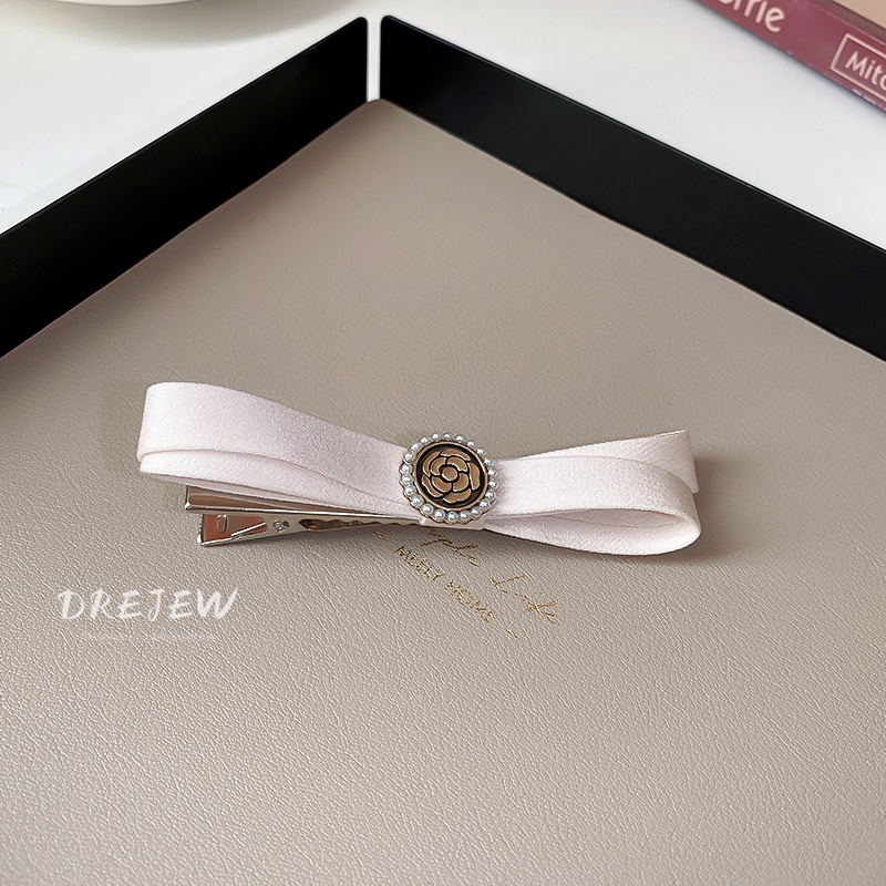 DREJEW Kẹp Tóc Hình Nơ / Ngôi Sao / Hoa Đính Ngọc Trai Kiểu Pháp Thanh Lịch