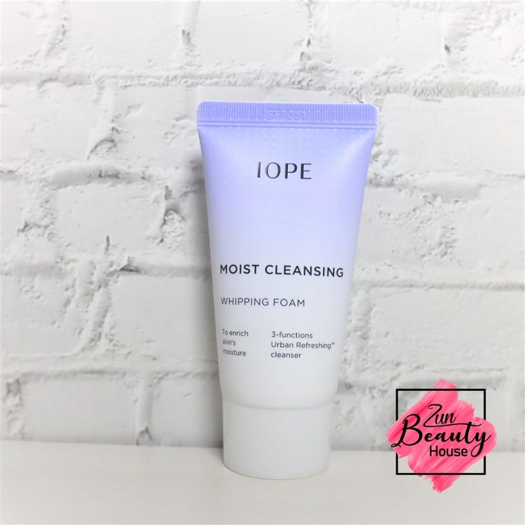 (1+1)Sữa rửa mặt IOPE Moist Cleansing Whipping Foam 50ml