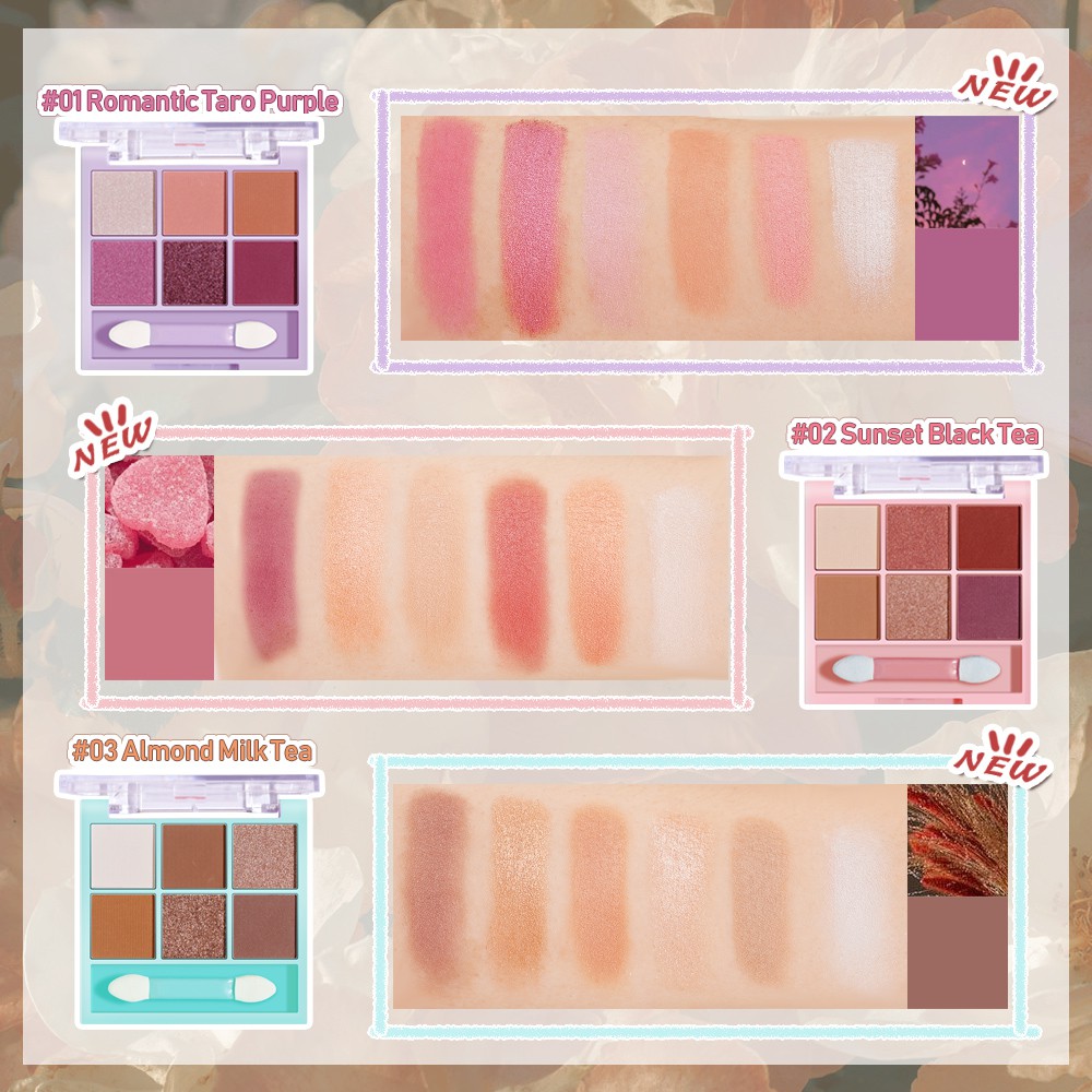 Bảng phấn mắt SANIYE E0644 nhám với 6 màu 5.4g | BigBuy360 - bigbuy360.vn