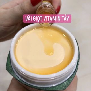 Lọ nước vàng pha kem trắng da
