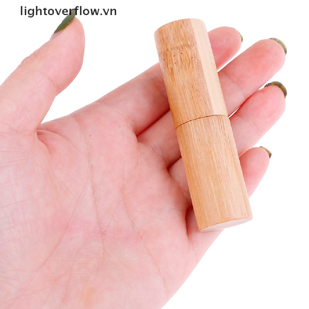 Hộp Rỗng Đựng Son Dưỡng Môi 4G DIY Bằng Tre