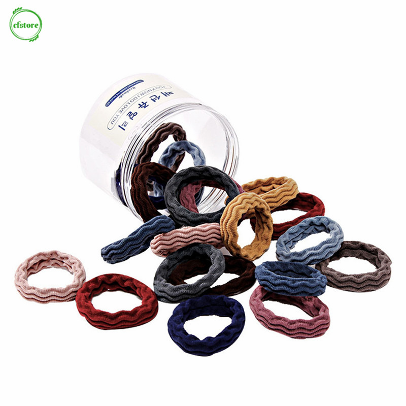 Set 10 dây buộc tóc co giãn nhiều màu sắc xinh xắn thời trang cho nữ