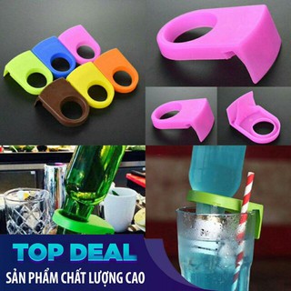 10 Kẹp cổ chai bia cocktail úp ngược
