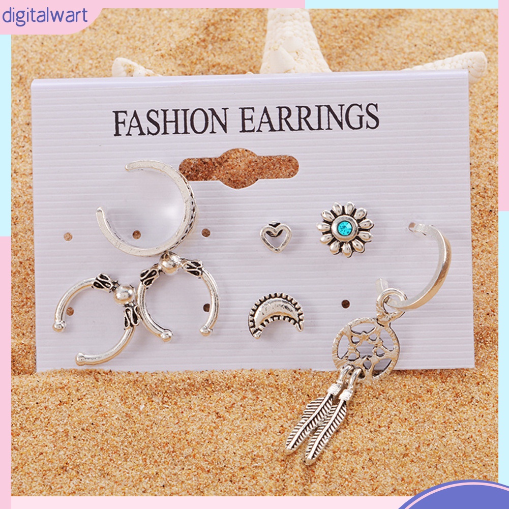 Bộ 7 khuyên tai nữ phong cách cổ điển đáng yêu