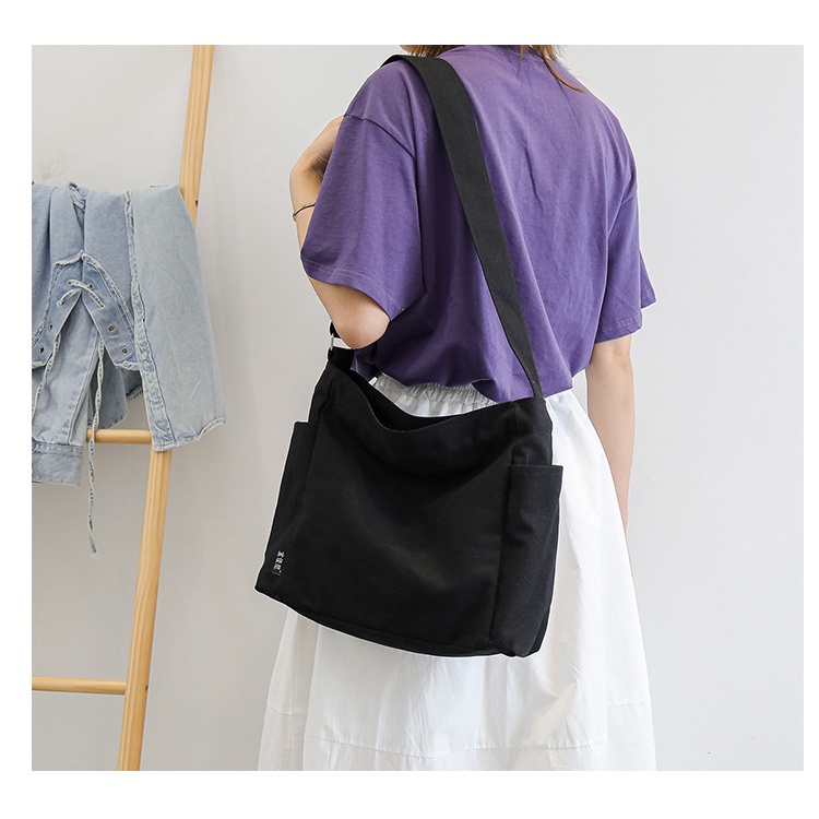 Túi tote,Túi đeo chéo nữ vải canvas đeo vai đi học đi chơi giá rẻ thời trang phong cách Hàn Quốc  TDC023
