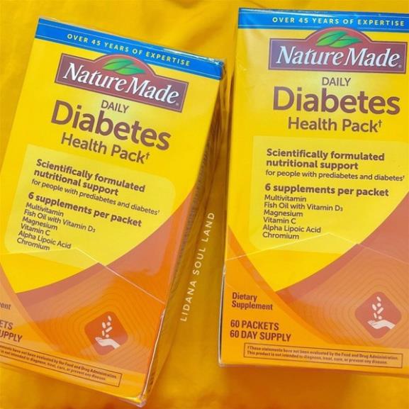 Vitamin tổng hợp dành cho người tiểu đường Nature Made Daily Diabetes Health Date 2025