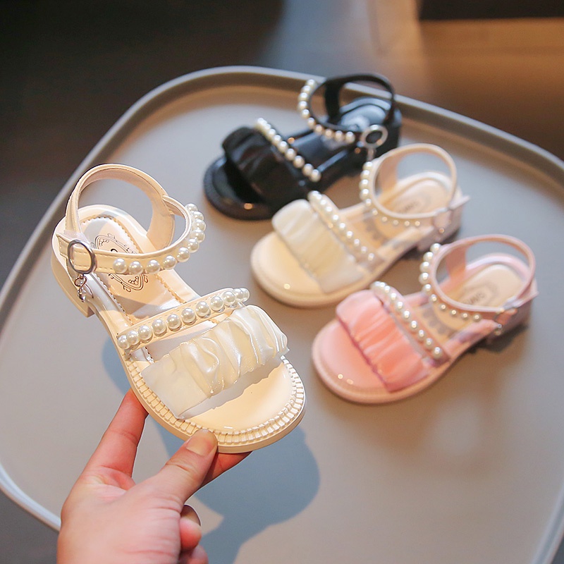 Giày Sandal Đế Mềm Chống Trượt Phong Cách Hàn Quốc Đáng Yêu Dành Cho Bé Gái 3-16 Tuổi