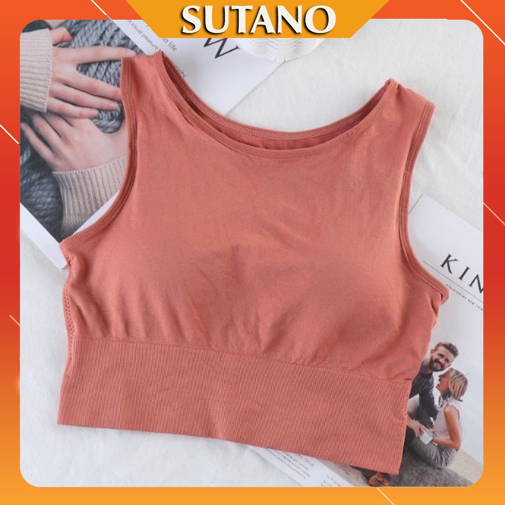 Áo Sát Nách Tập Thể Thao, Gym, Yoga - Áo Croptop thời trang nữ sang chảnh AL376 SUTANO