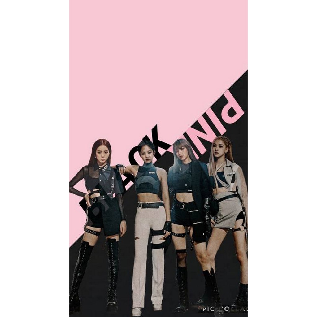 12 tấm Wall Collage giấy bóng keo sẵng lột dán tường trang trí phòng ngủ - theme Blackpink
