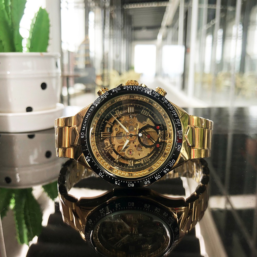 Đồng hồ Cơ Nam Winner TM432 Winner, Dây thép không rỉ, Full hộp, chống nước, chống xước, Thẻ bảo hành 3 năm | BigBuy360 - bigbuy360.vn