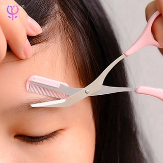 [Hàng mới về] Kéo cắt lông mi lông mày lông mặt bằng thép không gỉ tiện lợi