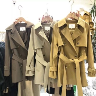 (TOP BÁN CHẠY) ÁO khoác măng tô sịn nữ đai eodáng ngắn ÁO măng tô VANE  nữ cao cấp quảng châu dáng ngắn  NỮ