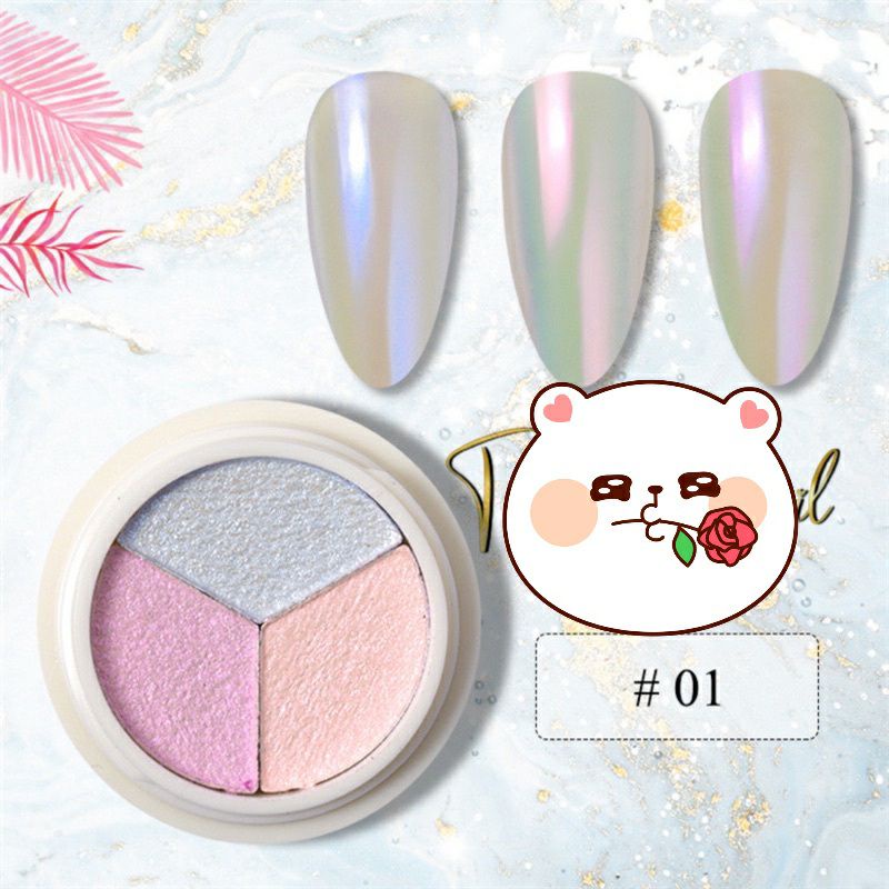Bột Tráng Gương Dạ Quang 3 Màu