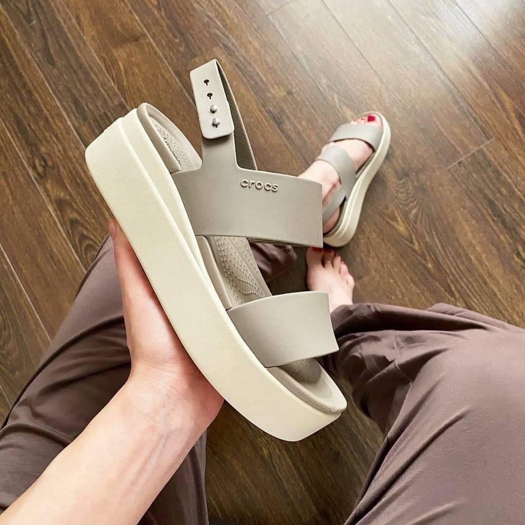 Sandal Cross Nữ Brooklyn Low Wedge Đế Cao 5P Nhiều Màu