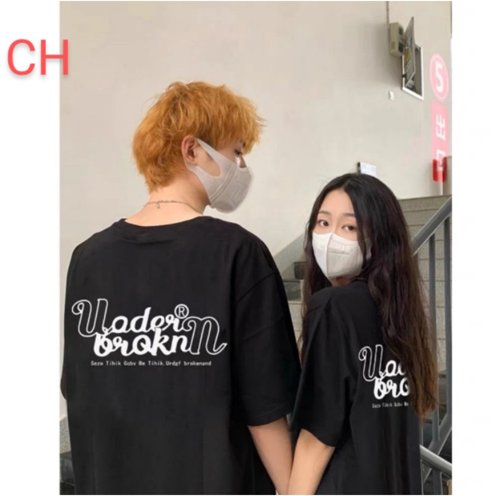 Áo phông dáng 3158 UNDER tay lỡ kiểu from rộng ULZZANG phù hợp cho cả nam, nữ, đôi, nhóm