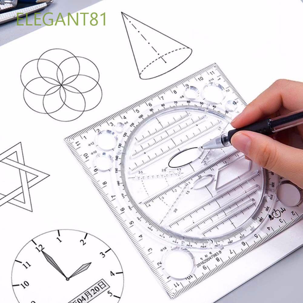 Thước Vẽ Hình Học 3d Nhiều Màu Sắc Dành Cho Học Sinh 81