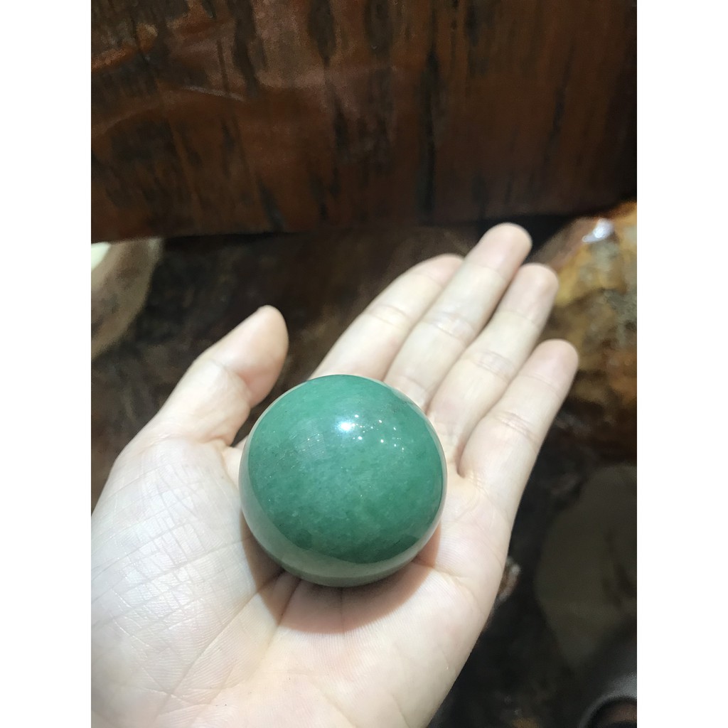 Bi cầu đá Aventurine tư nhiên, đường kính trung bình 3,5 cm | BigBuy360 - bigbuy360.vn