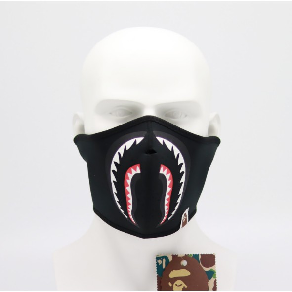 Bape Japan Shark Camouflage Men Women Fashion Face Mask 01 Luminous