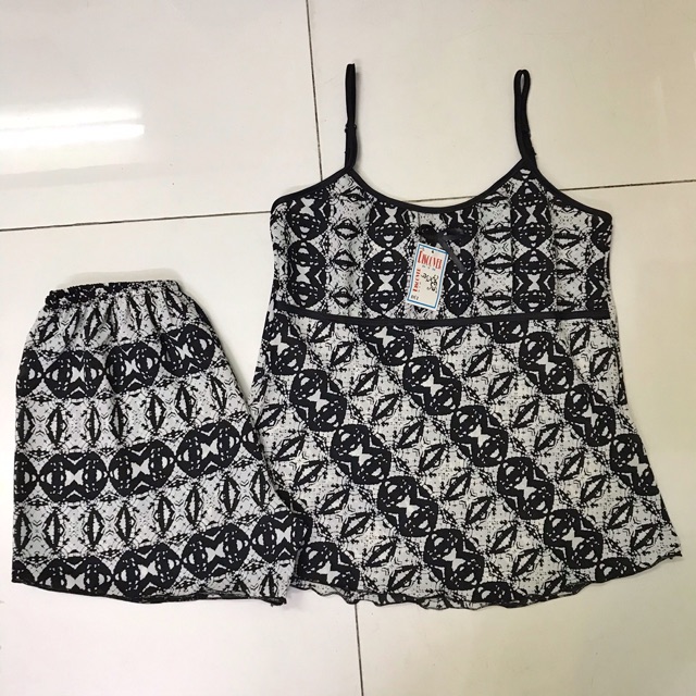 đồ bộ voan hoa đùi (45-65ki)