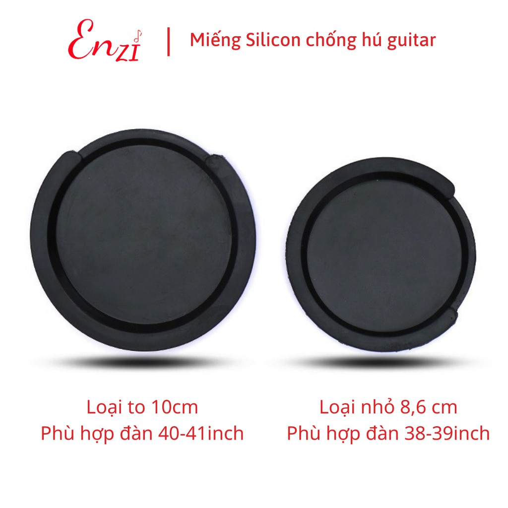 Miếng chống hú đàn guitar khi chơi dùng EQ chất liệu silicon đen Enzi