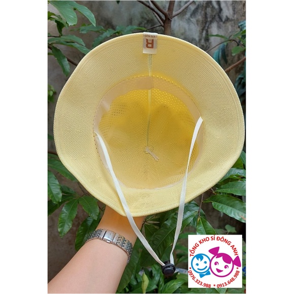 Mũ vải vành tròn dạng lưới hình gấu 3D BearKid cho bé mẫu giáo từ 1 đến 5 tuổi