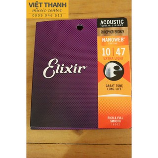 Dây đàn guitar acoustic elixir 16002 cỡ 10-47