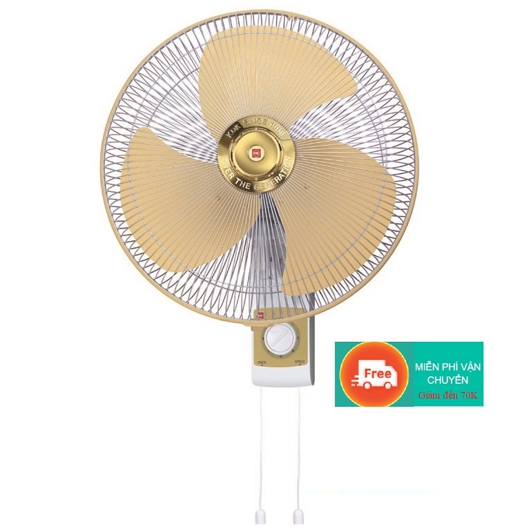 Quạt Treo Tường KDK M40C ( Vàng ) - Cánh Kim Loại - Hàng Chính Hãng ( Miễn Phí Giao Hàng Trong TP HCM )