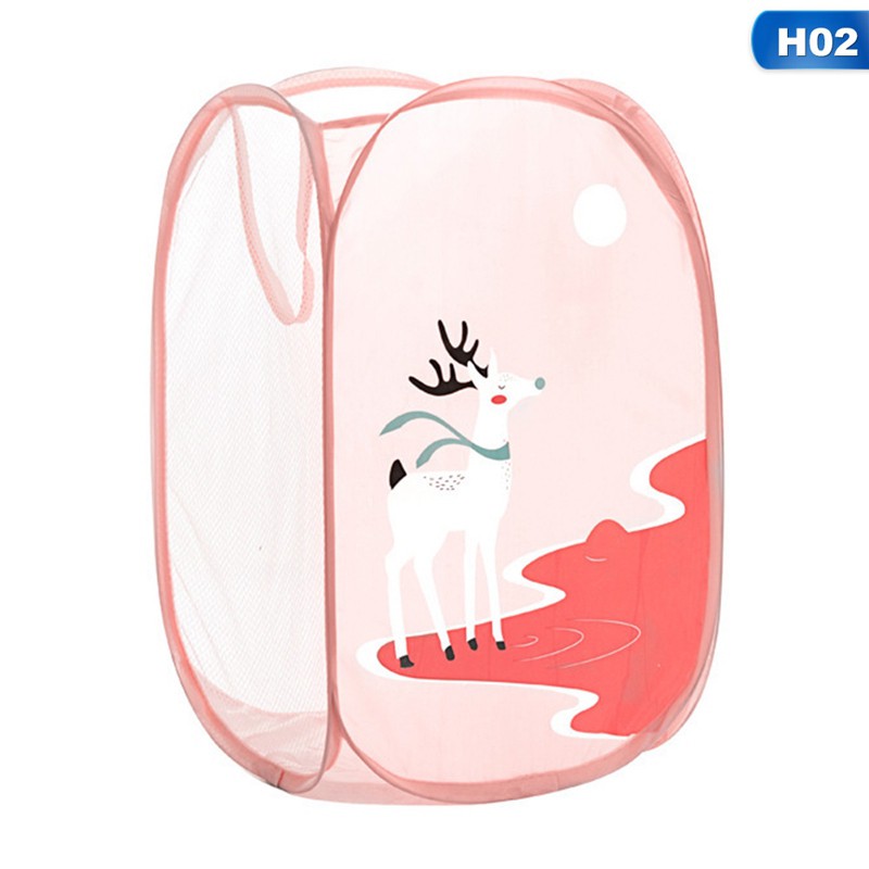 Rổ lưới lớn bỏ đồ giặt hoặc đựng đồ chơi họa tiết tươi sáng