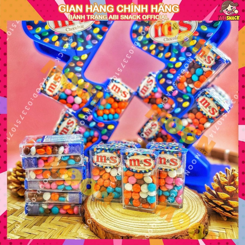 Kẹo socola viên M&amp;S hàng nhập khẩu 1 hộp 15g cầm tay mang du lịch đi chơi tiện dụng