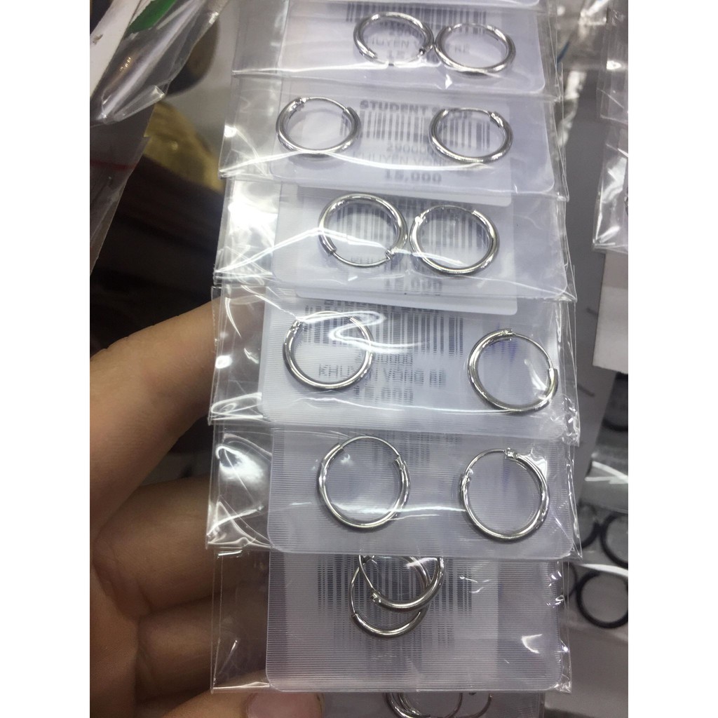 Khuyên vòng Basic nhiều size giá theo đôi