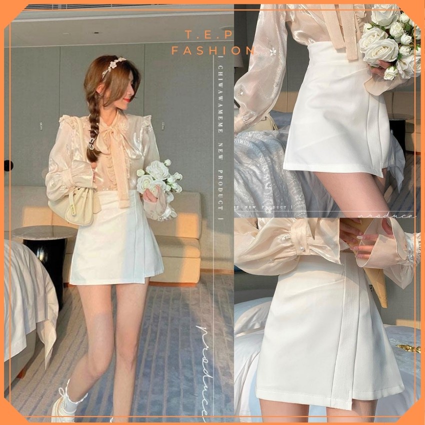 Chân Váy Nữ Ngắn Kiểu Nhún Vạt Chéo TEP FASHION CVN0861 | BigBuy360 - bigbuy360.vn