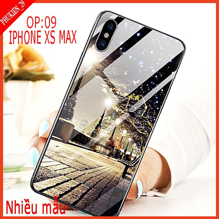 Ốp lưng kính 3D IPHONE XS MAX mặt kính 3d sang trọng, Hình ảnh sắc nét, sản phẩm thực quý khách vui lòng xem video