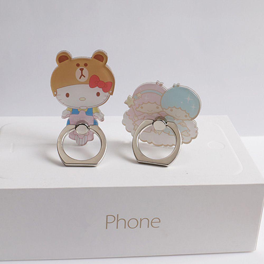 Glenes Nhẫn Đỡ Điện Thoại Bằng Acrylic Hình Melody Twins / Ngôi Sao Có Thể Gập Lại Chống Rơi