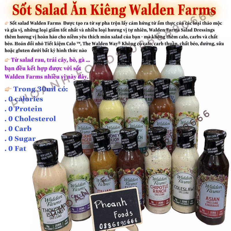 Sốt Salad Ăn Kiêng Walden Farms