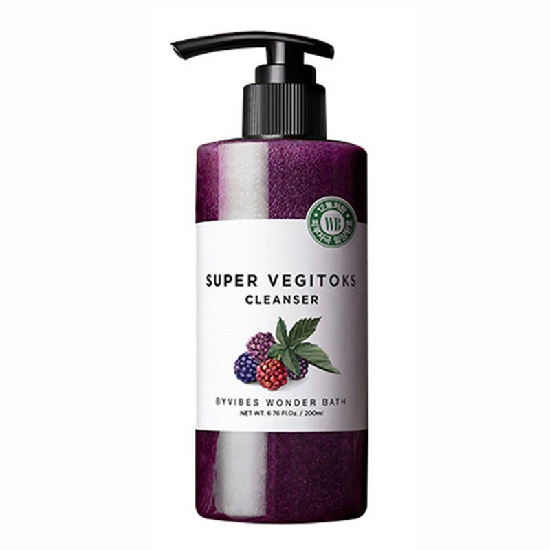 Sữa rửa mặt rau củ thải độc Super vegitoks cleanser Wonder bath 200ML 3 Màu – Chính Hãng Hàn Quốc