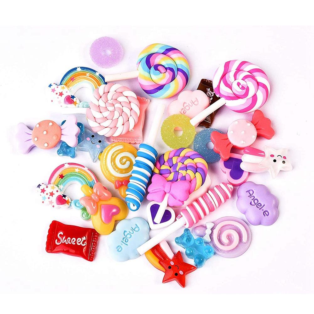 PATRICIA Slime Phụ Kiện Hoạt Hình Làm Móc Khóa / Kẹo / Sổ Tay Bằng Nhựa resin